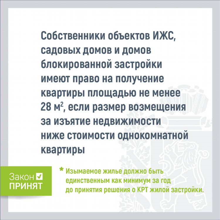 Объявление о сносе дома